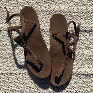 Tan sandals